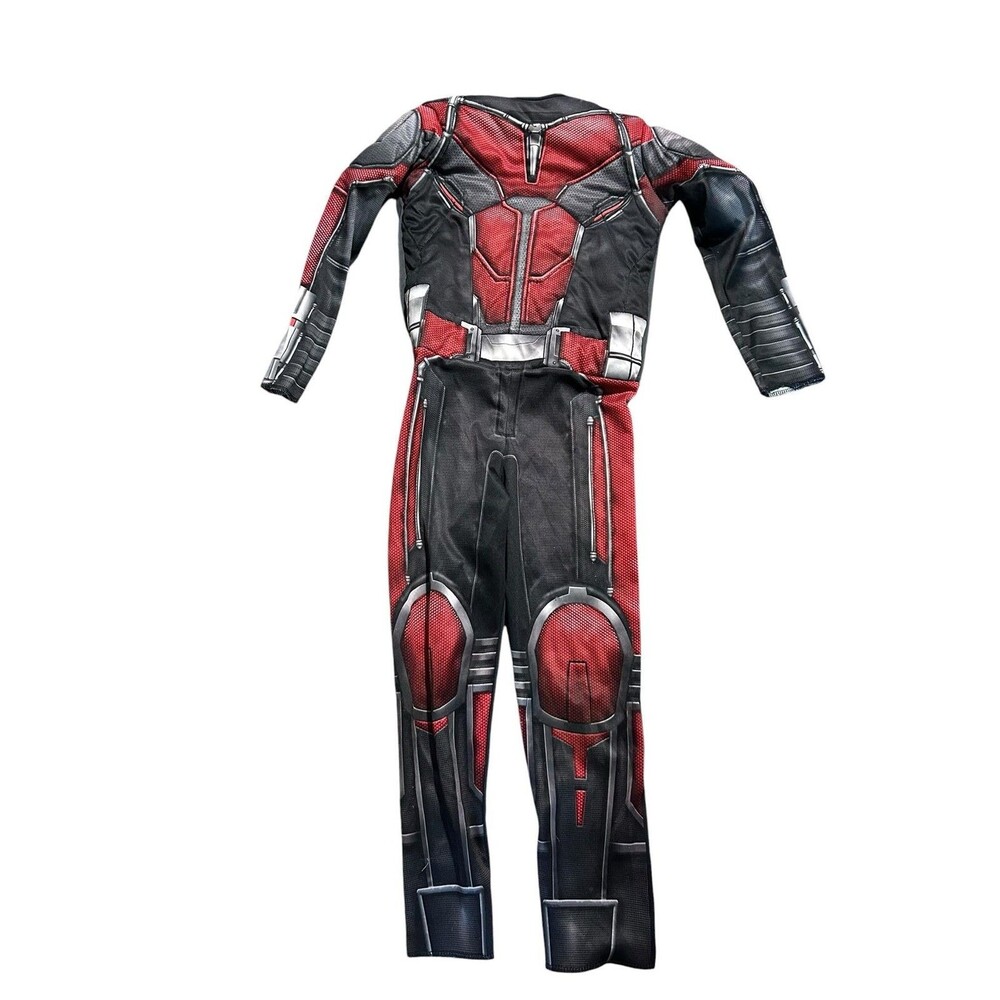 Avengers Ant Man Costume Bodysuit Boys 5-6 Red Black Long Sleeve Party